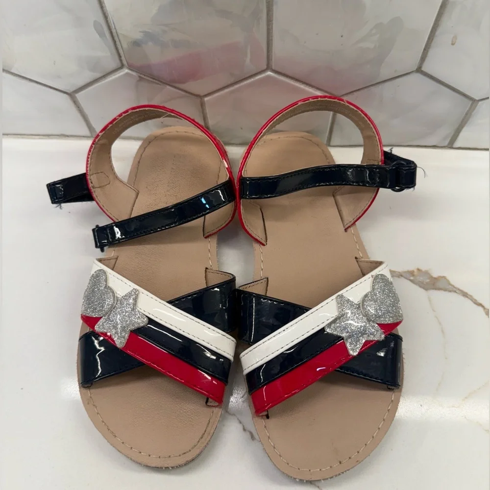 Gymboree Red, White, and Black Kids‎ Sandals